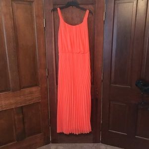 Coral maxi dress